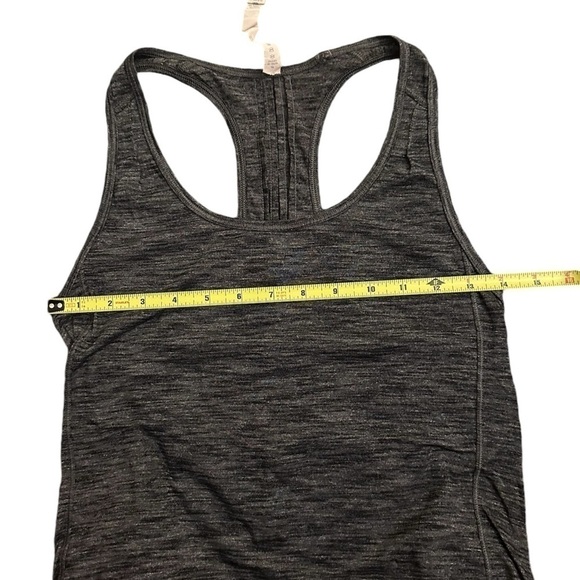 Lululemon Women's Essential Tank Heathered Black Size 4 - Picture 7 of 12